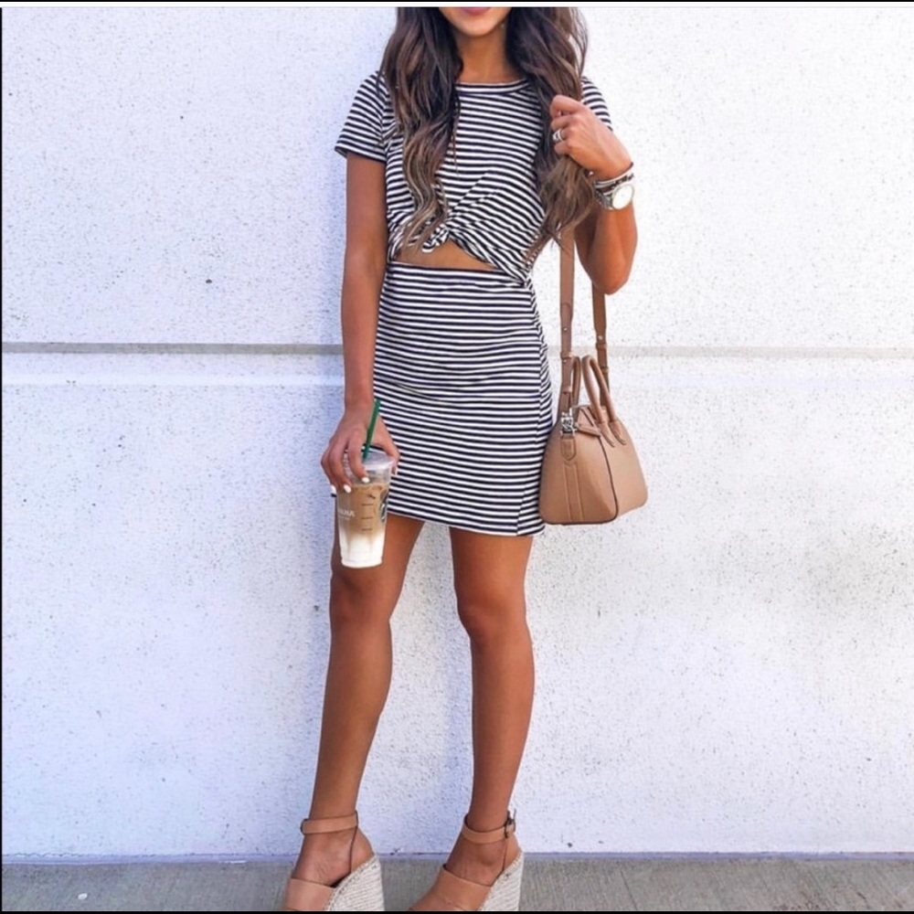 Socialite Knot Front Cut Out Dress